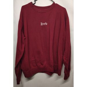Zanerobe Znrb Maroon Crew Neck‎ Mens Sweatshirt Embroidered Logo  2XL
